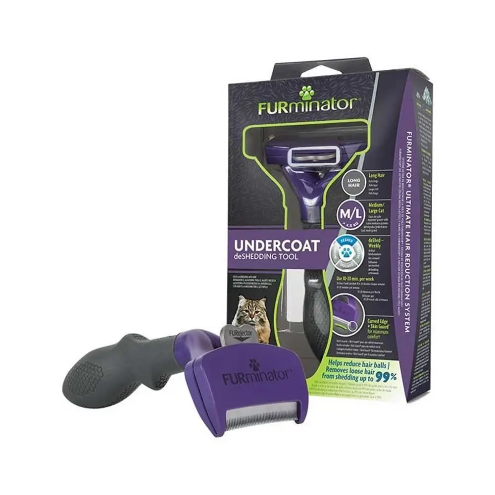 FURMİNATOR LONG HAİR UZUN TÜYLÜ KEDİ TARAĞI M/L