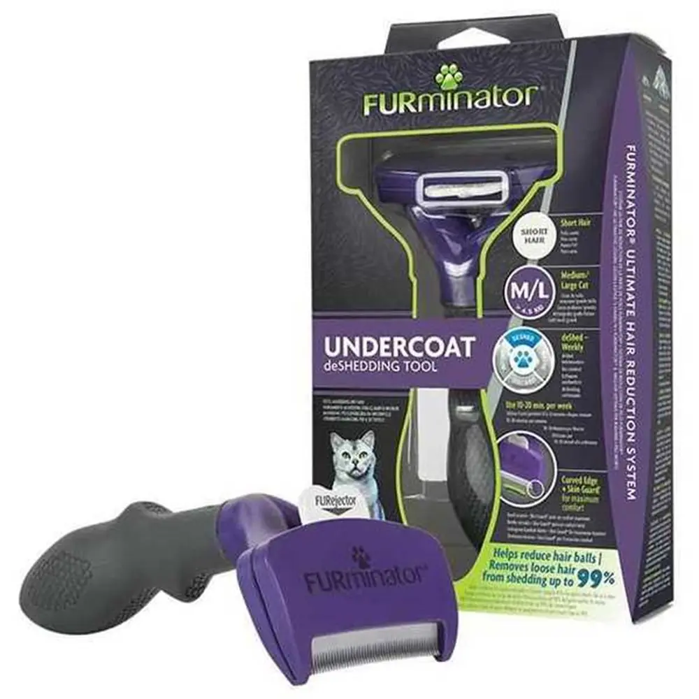 FURMİNATOR SHORT HAİR KISA TÜYLÜ KEDİ TARAĞI M/L