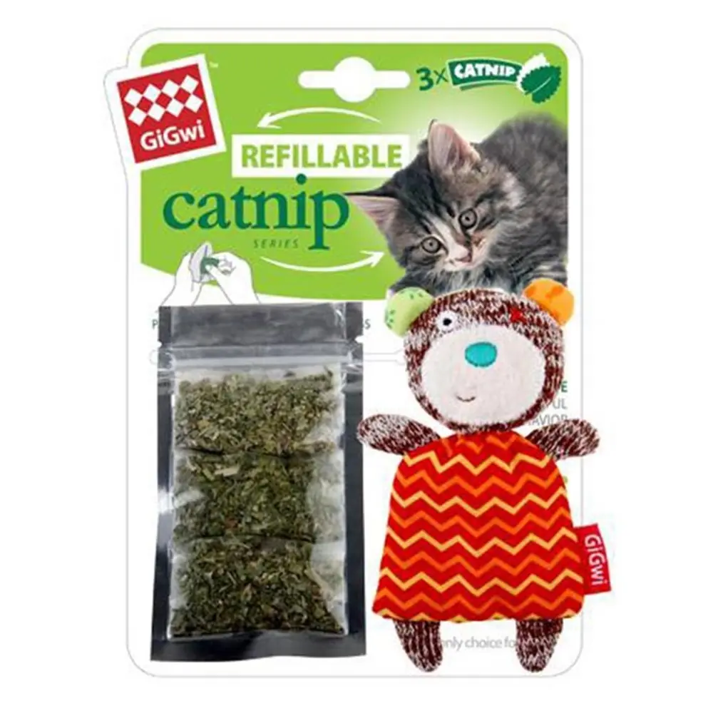 GİGWİ CATNİPLİ AYI KEDİ OYUNCAĞI