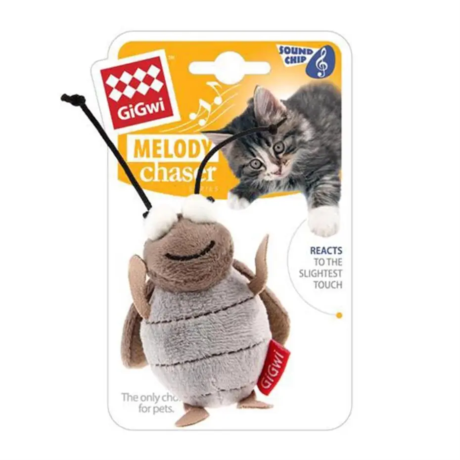 GİGWİ MELODY CHASER AĞUSTOS BÖCEĞİ SES KONTROLLÜ KEDİ OYUNCAĞI