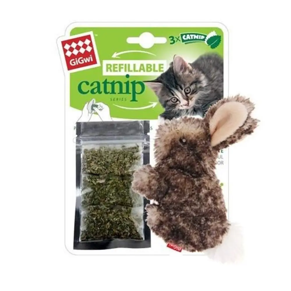GİGWİ PLUSH FRİENDZ CATNİPLİ TAVŞAN KEDİ OYUNCAĞI