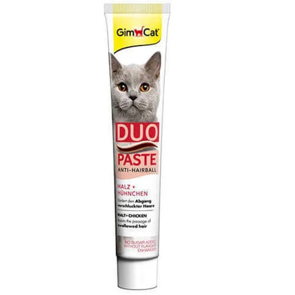 GİMCAT ANTİ-HAİRBALL DUO PASTE TAVUKLU MALT KEDİ MACUNU 50 GR