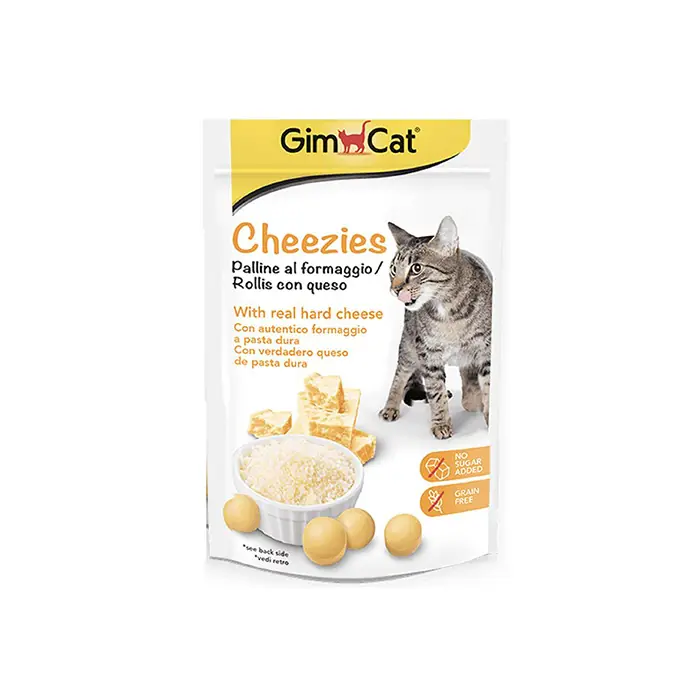 GİMCAT CHEEZİES PEYNİRLİ TAHILSIZ KEDİ ÖDÜL TABLETİ 10GR
