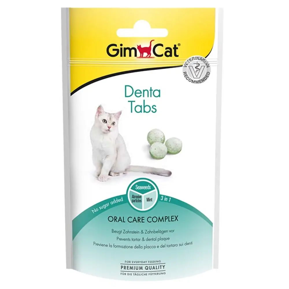 GİMCAT DENTA TABS ÖDÜL KEDİ ÖDÜL TABLETİ 40 GR