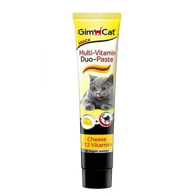 GİMCAT MULTİ-VİTAMİN DUO PASTE PEYNİRLİ KEDİ MACUNU 50 GR