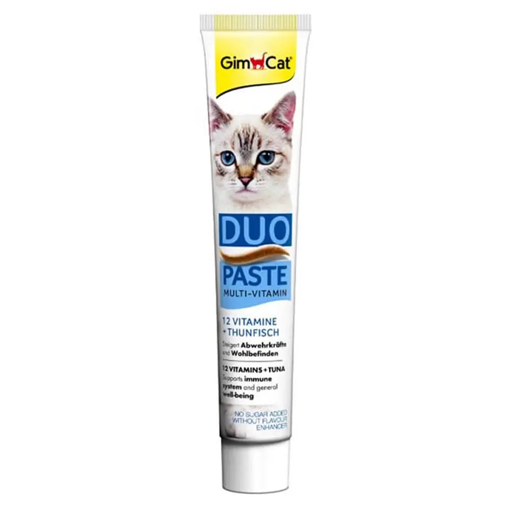 GİMCAT MULTİ-VİTAMİN DUO PASTE TON BALIKLI KEDİ MACUNU 50 GR