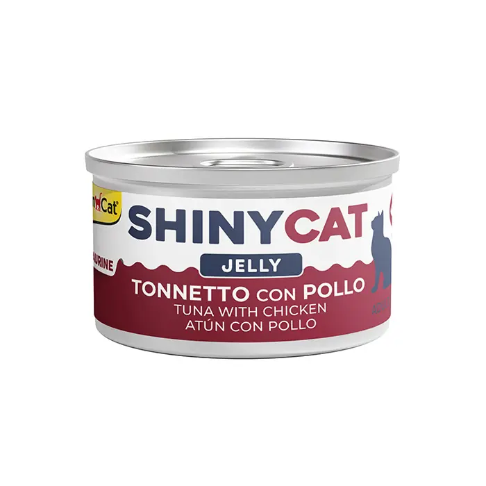 GİMCAT NEW SHİNYCAT JELLY TAVUKLU-TUNA BALIKLI KEDİ KONSERVESİ 70GR