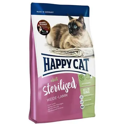HAPPY CAT WEİDE-LAMM KISIRLAŞTIRILMIŞ KUZU ETLİ YETİŞKİN KEDİ MAMASI 4 KG