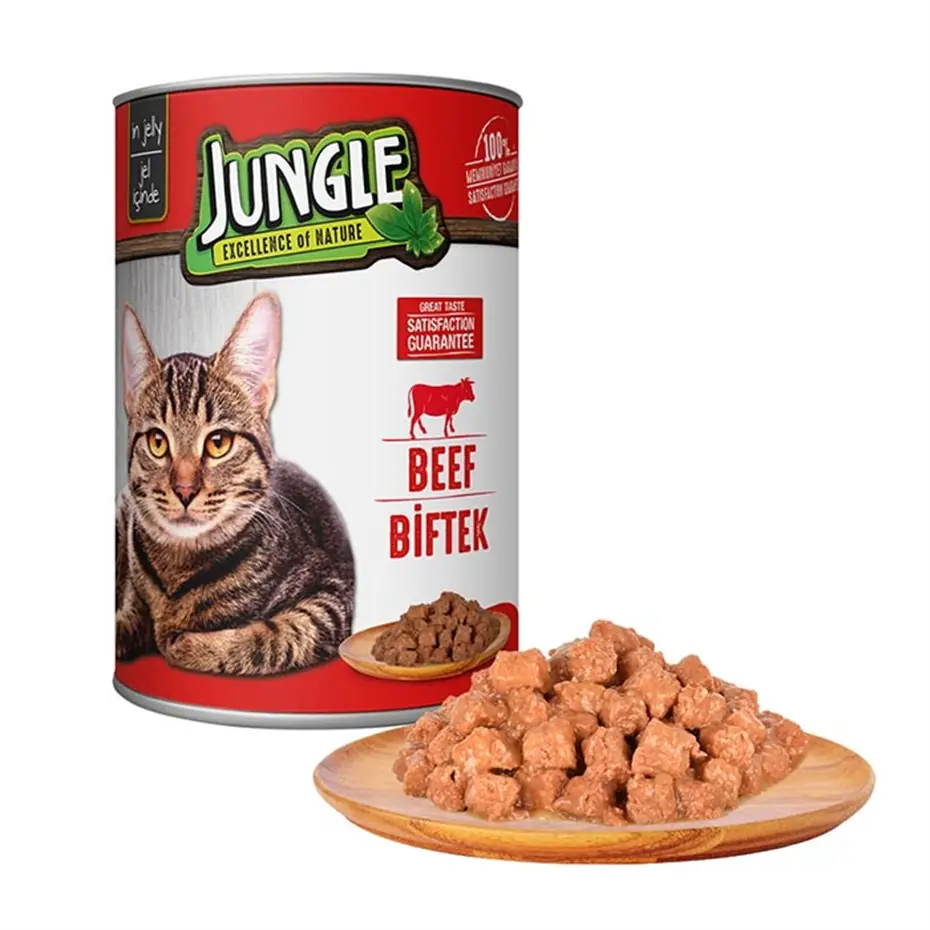 JUNGLE BİFTEKLİ KEDİ KONSERVESİ 415GR