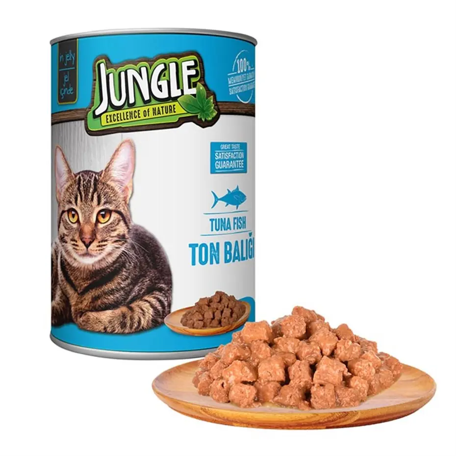 JUNGLE TON BALIKLI KEDİ KONSERVESİ 415GR