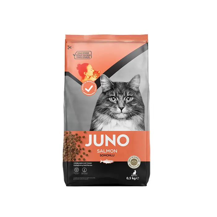 JUNO SOMONLU KISIRLAŞTIRILMIŞ KEDİ MAMASI 500GR