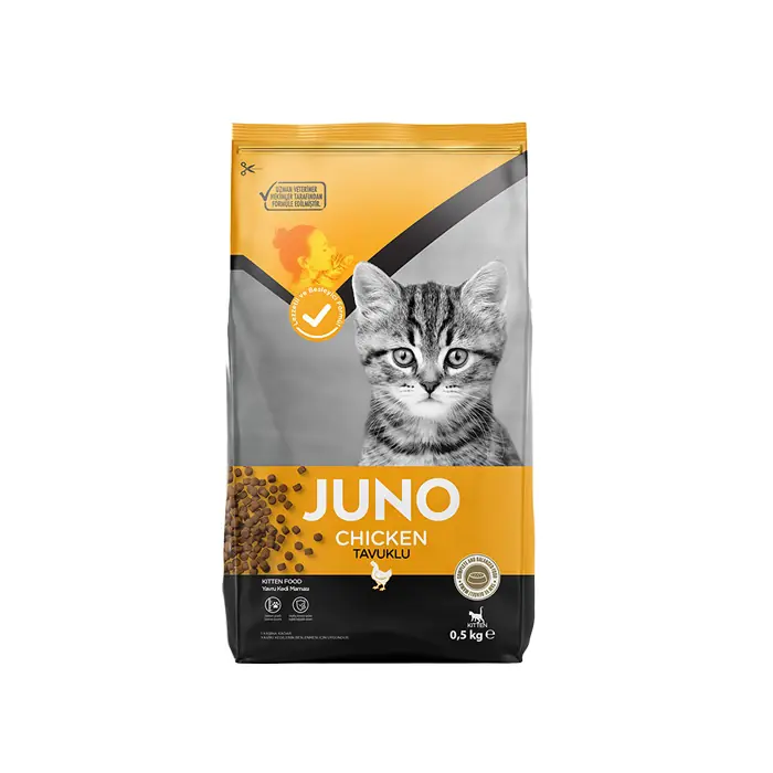 JUNO TAVUKLU YAVRU KEDİ MAMASI 500GR