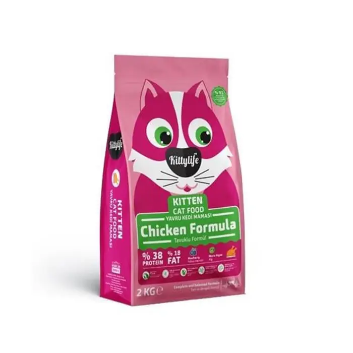 KİTTYLİFE TAVUK ETLİ YAVRU KEDİ MAMASI 2 KG