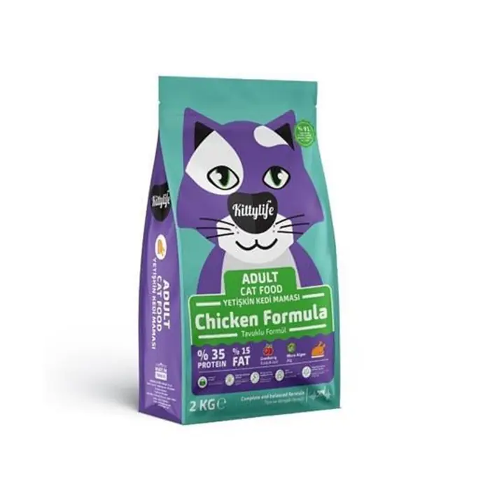 KİTTYLİFE TAVUK ETLİ YETİŞKİN KEDİ MAMASI 2 KG