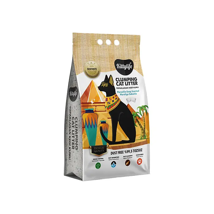 KİTTYLİFE MARSİLYA SABUN KOKULU TOPAKLANAN İNCE TANELİ BENTONİT KEDİ KUMU 5 LT