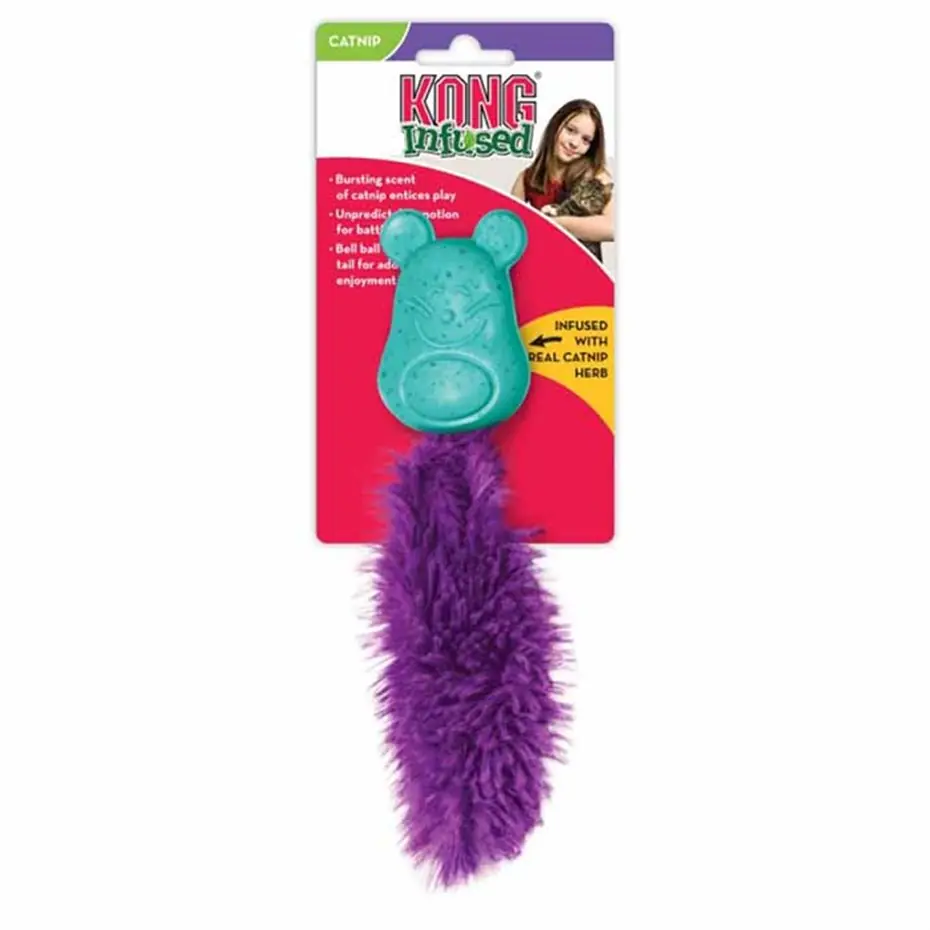 KONG INFUSED KEDİ OTLU VE TÜYLÜ KEDİ OYUNCAĞI
