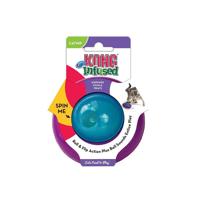 KONG INFUSED KEDİ OTLU VE ZİLLİ KEDİ ÖDÜL OYUN TOPU