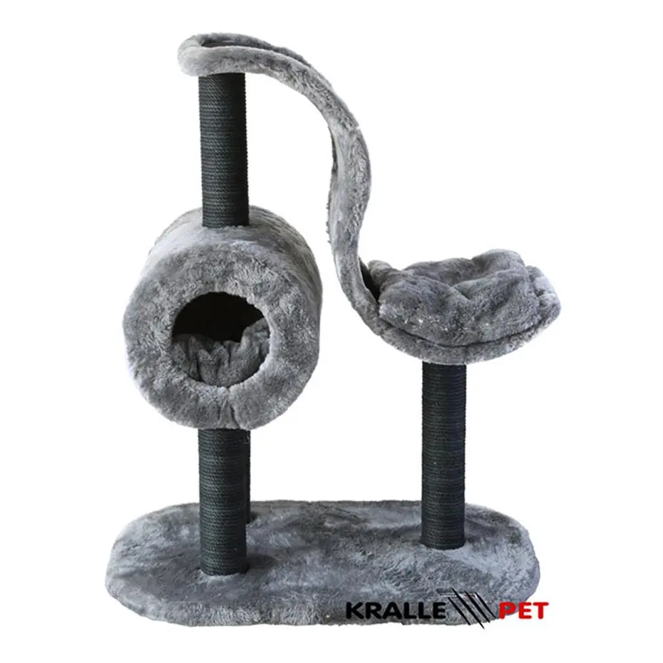 KRALLE YUVALI VE ŞEKİLLİ KEDİ TIRMALAMA 1042MODEL KOYU GRİ
