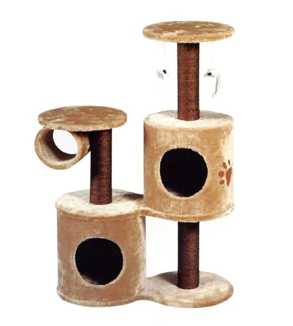 LİON KATLI KEDİ TIRMALAMA EVİ KAHVERENGİ 60X30X95CM