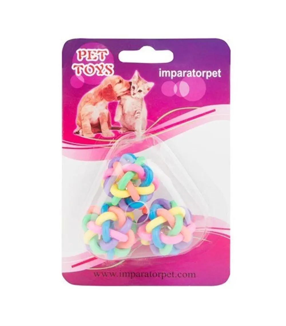 LİON PET ÜÇLÜ KEDİ OYUNCAĞI 3,8 CM