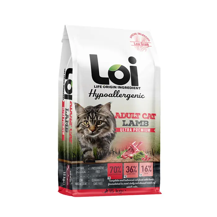 LOİ KUZU ETLİ YETİŞKİN KEDİ MAMASI 15KG