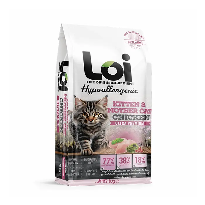 LOİ TAVUK ETLİ YAVRU KEDİ MAMASI 15KG