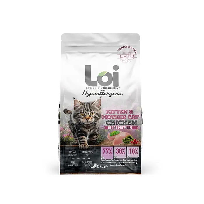 LOİ TAVUK ETLİ YAVRU KEDİ MAMASI 2KG