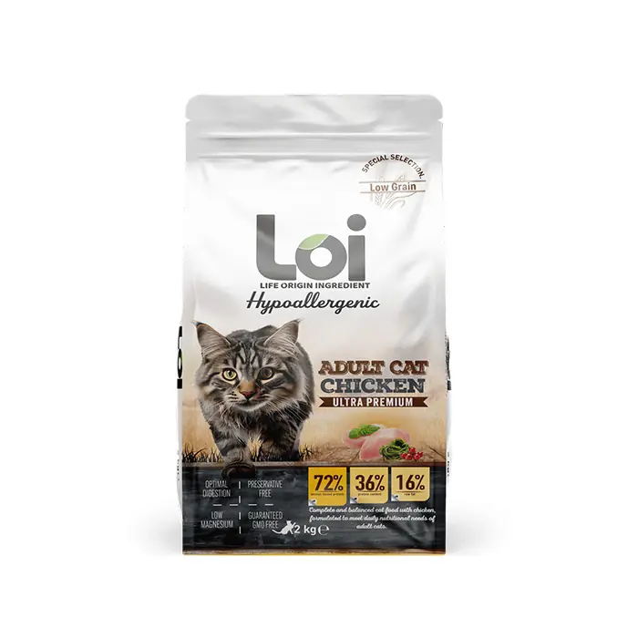 LOİ TAVUKLU YETİŞKİN KEDİ MAMASI 2KG