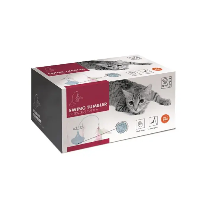 M-PETS SWİNG İNTERAKTİF KEDİ OYUNCAĞI MAVİ