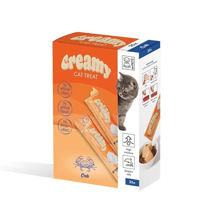M-PETS CREAMY YENGEÇLİ KEDİ ÖDÜLÜ 25X15GR
