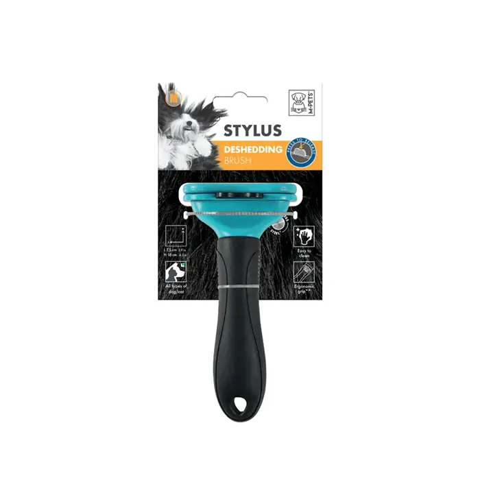 M-PETS STYLUS FURMİNATÖR BASMALI KEDİ KÖPEK TARAĞI MEDİUM