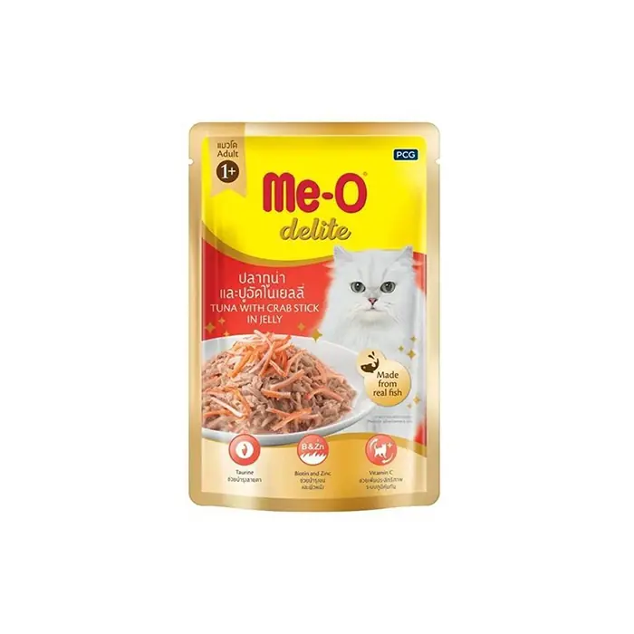 ME-O DELİTE POUCH TON BALIKLI VE YENGEÇLİ YETİŞKİN KEDİ YAŞ MAMASI 70GR