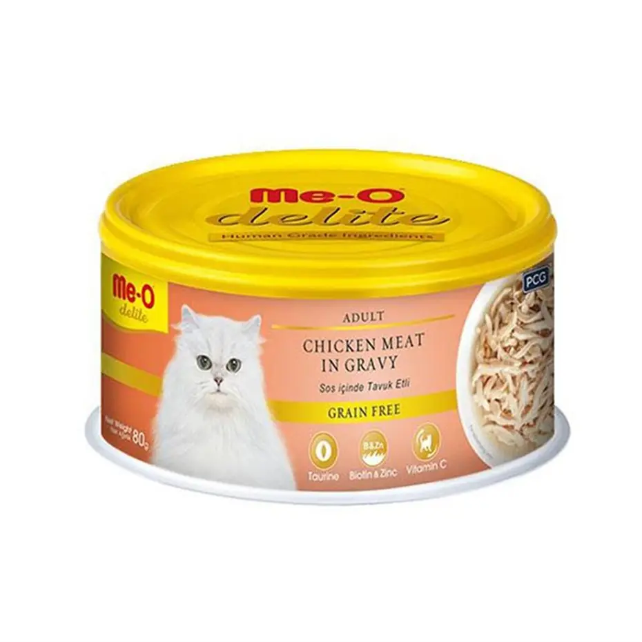 ME-O DELİTE TAVUK ETLİ TAHILSIZ KEDİ KONSERVESİ 80 GR