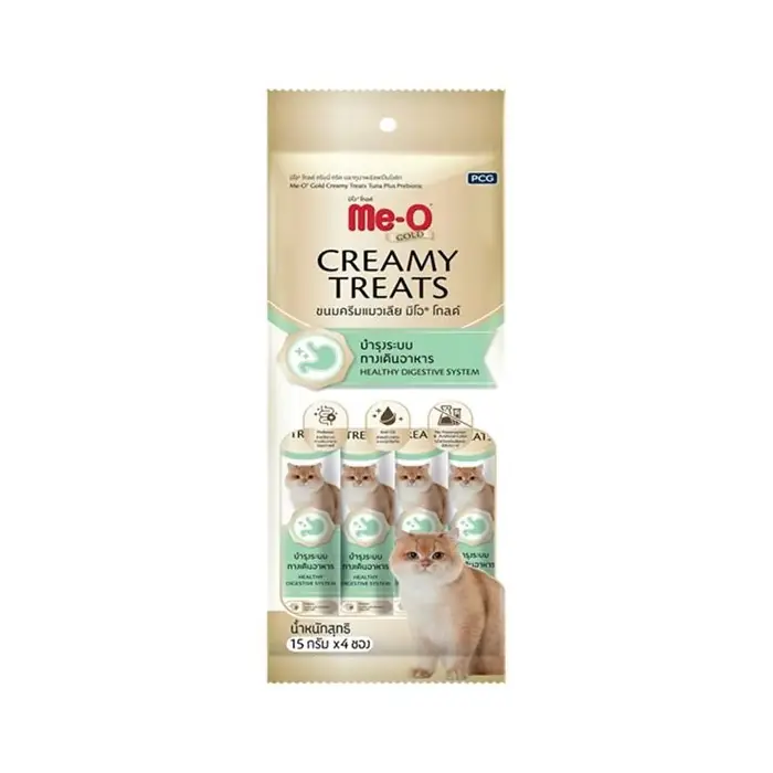 ME-O GOLD CREAMY TON BALIĞI VE PREBİOTİC KEDİ ÖDÜLÜ 4X15GR
