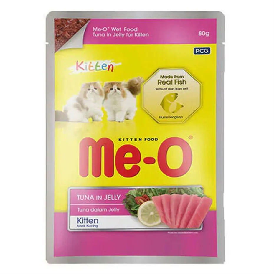 ME-O KİTTEN TON BALIKLI VE JÖLELİ YAŞ YAVRU KEDİ MAMASI 80 GR
