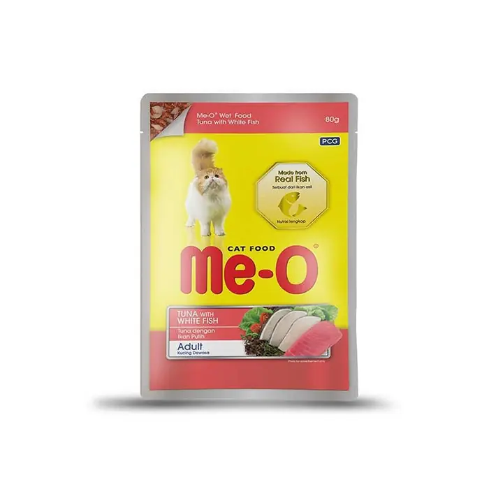 ME-O POUCH TON BALIĞI VE ALABALIKLI YETİŞKİN KEDİ YAŞ MAMASI 80GR