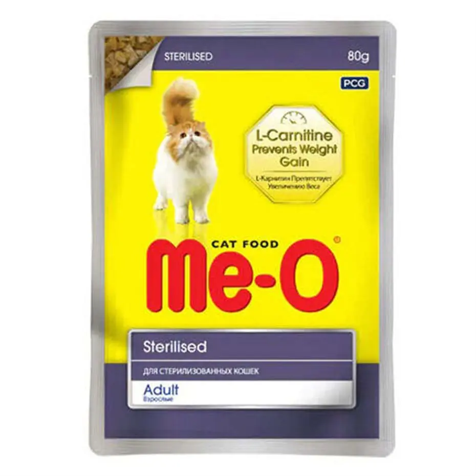 ME-O STERİLİSED TAVUK ETLİ JÖLELİ KISIRLAŞTIRILMIŞ YAŞ KEDİ MAMASI 80 GR