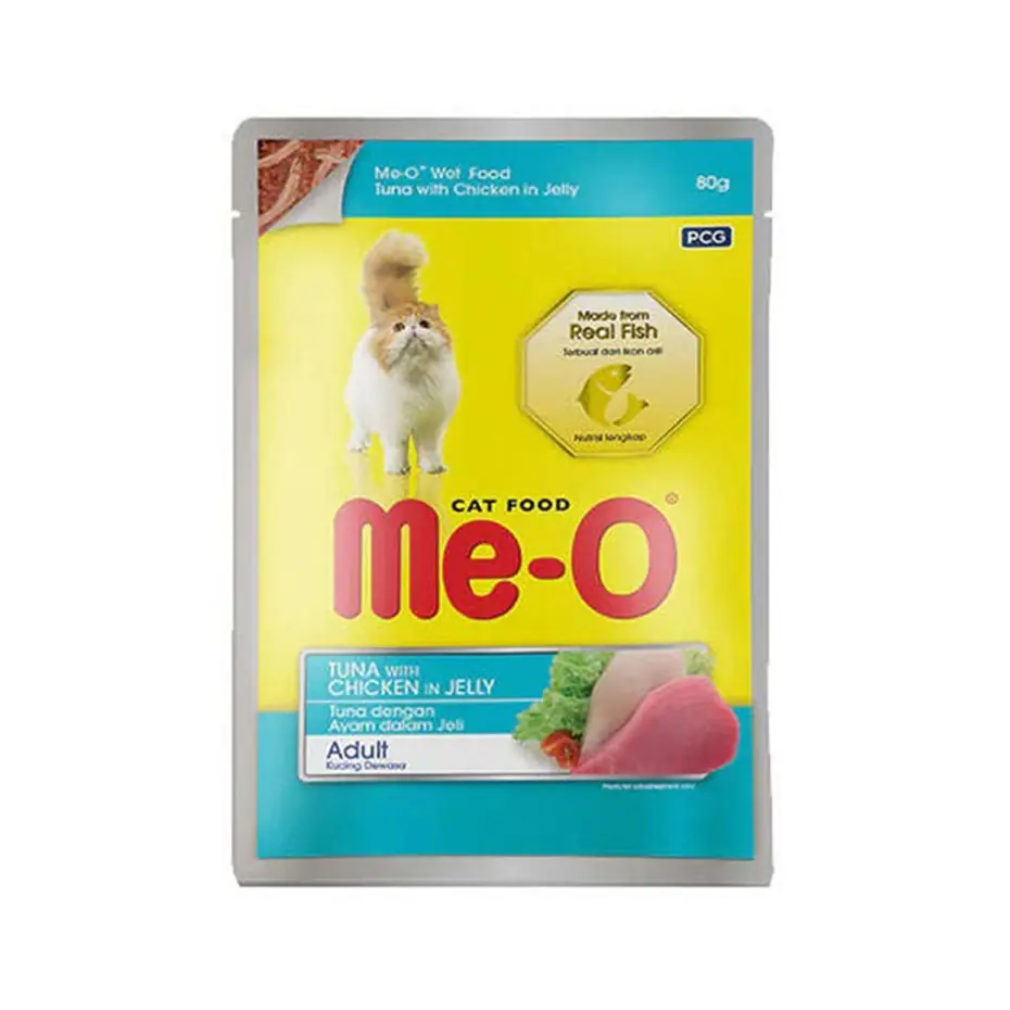 ME-O TON BALIĞI VE TAVUKLU JÖLELİ YAŞ KEDİ MAMASI 80 GR