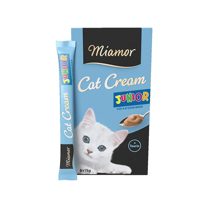 MİAMOR CREAM JUNİOR TAURİNLİ YAVRU KEDİ TAMAMLAYICI EK BESİN ÖDÜLÜ 6X15GR