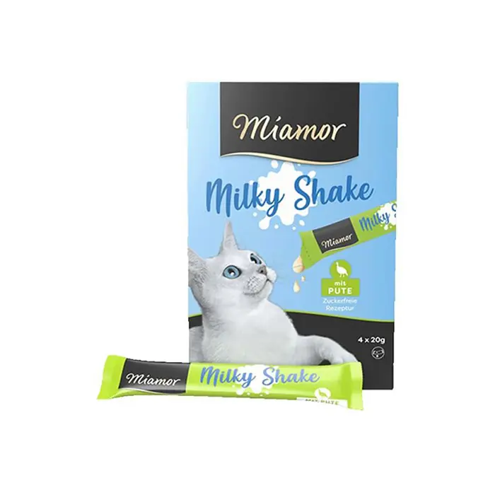 MİAMOR MİLKY SHAKE HİNDİLİ SIVI KEDİ ÖDÜL MAMASI 4X20GR