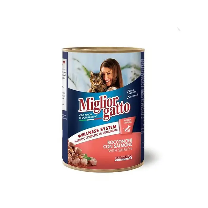 MİGLOR GATTO SOMON BALIKLI YETİŞKİN KEDİ KONSERVESİ 405GR