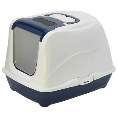 MODERNA FLİP KAPALI KEDİ TUVALETİ 57CM LACİVERT