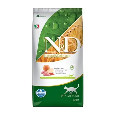 N&D TAHILSIZ Y.DOMUZ-ELMA YETİŞKİN KEDİ MAMASI 10 KG