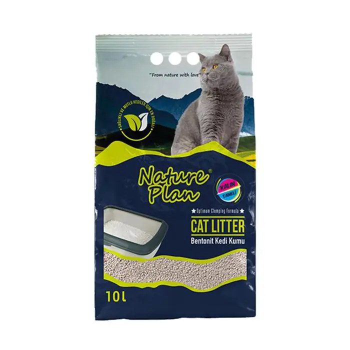 NATURE PLAN KALIN TANELİ BENTONİT KEDİ KUMU 10 LT