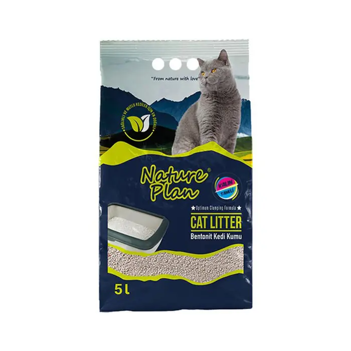 NATURE PLAN KALIN TANELİ DOĞAL KEDİ KUMU 5 LT