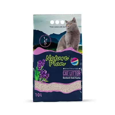 NATURE PLAN KALIN TANELİ LAVANTA KOKULU BENTONİT KEDİ KUMU 10 LT