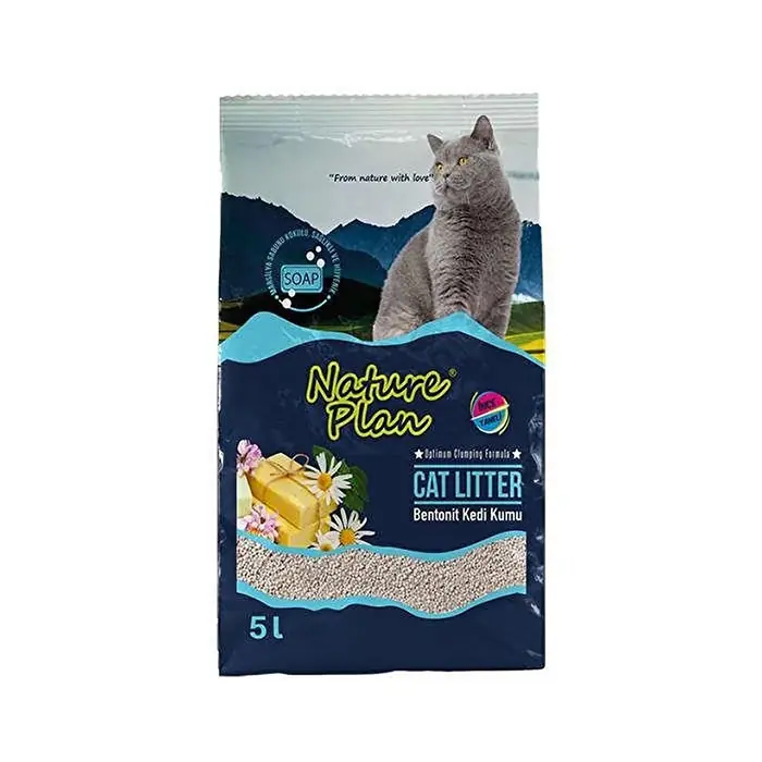 NATURE PLAN KALIN TANELİ MARSİLYA SABUNLU KEDİ KUMU 5 LT