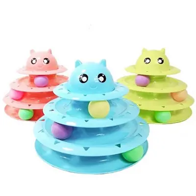 NUNBELL 3 KATLI SİLİNDİR KEDİ OYUNCAĞI