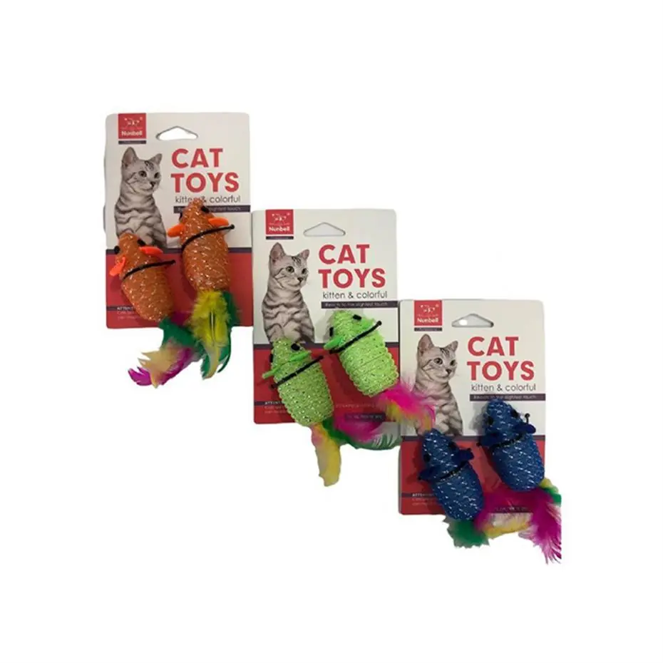 NUNBELL KEDİ OYUNCAGI SİMLİ FARE 2'Lİ