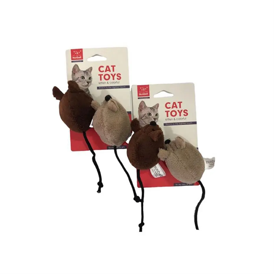NUNBELL RENKLİ FARE KEDİ OYUNCAĞI 2'Lİ